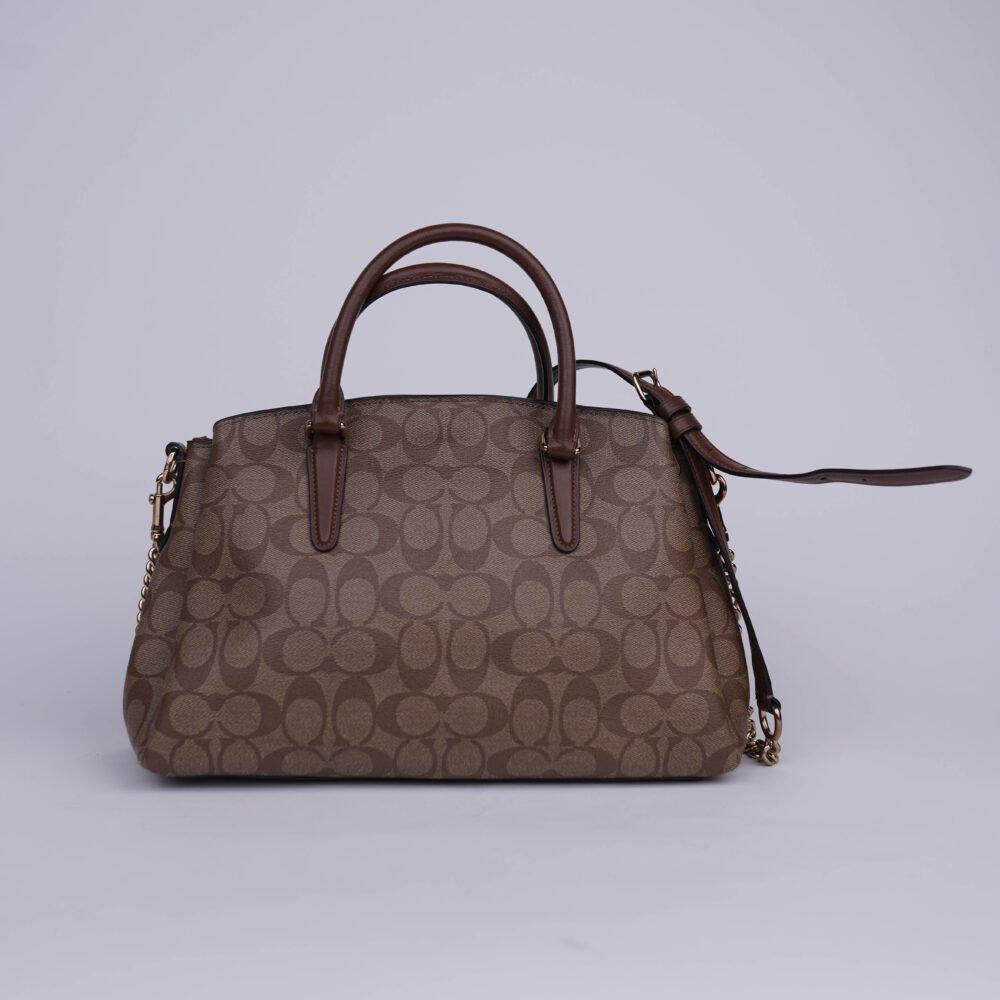 Coach Signature Canvas Khaki/Imitation Gold Sage Carryall Bag - Image 2