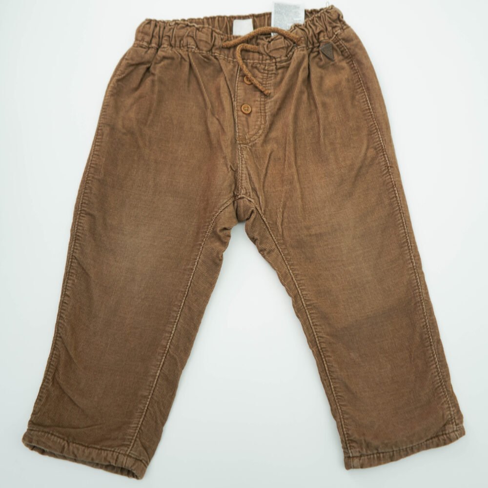 H&M Brown Cotton Corduroy Trouser