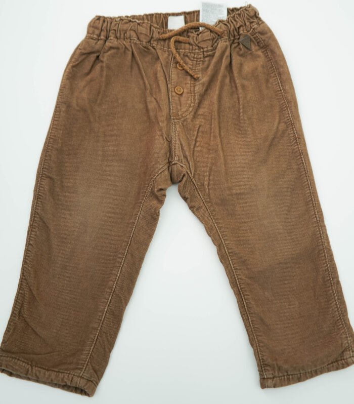 H&M Brown Cotton Corduroy Trouser