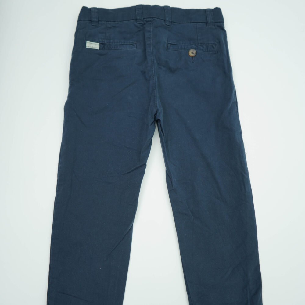 Zara Navy Blue Cotton Trouser - Image 2