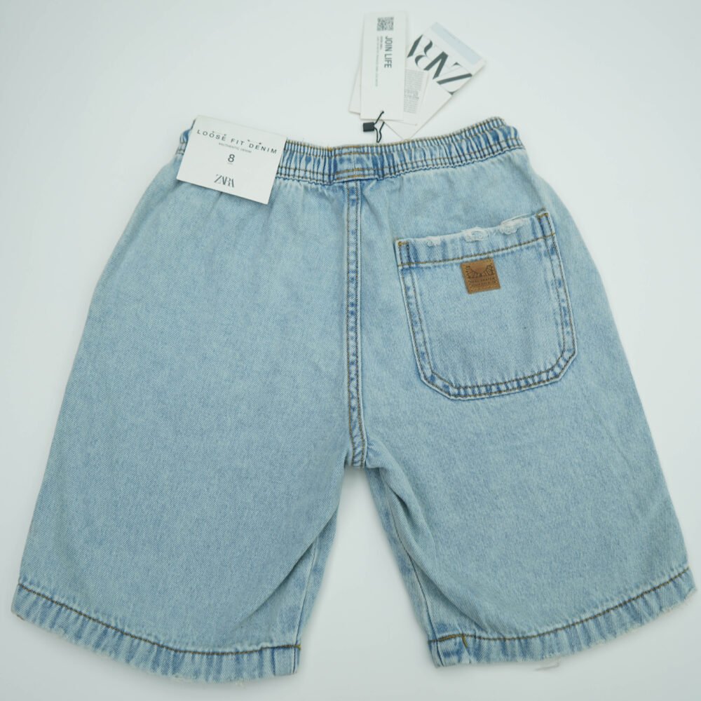 Zara Loose Fit Denim Shorts - Image 2