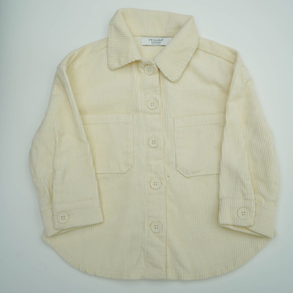 Primark Denim Co. Pearly White Corduroy Loose Fit shirt