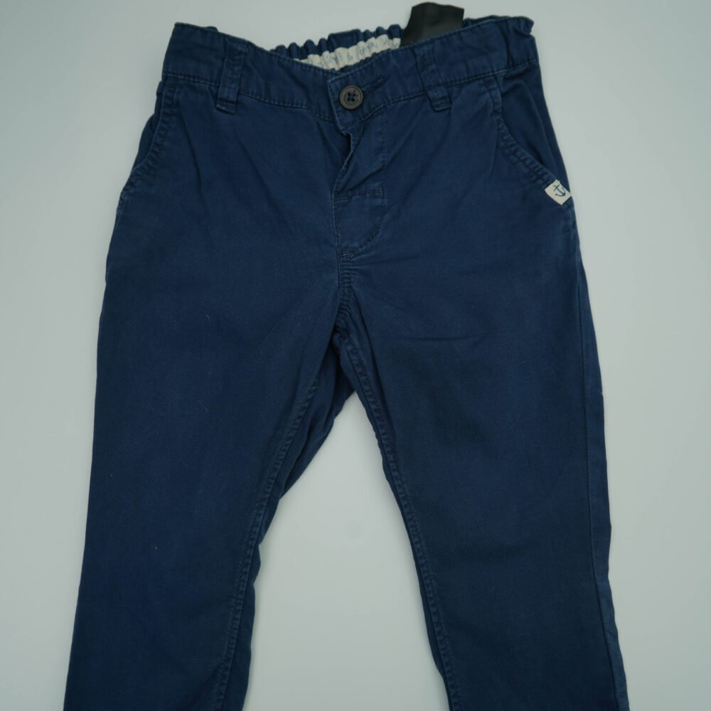 H&M Navy Blue Cotton Trouser