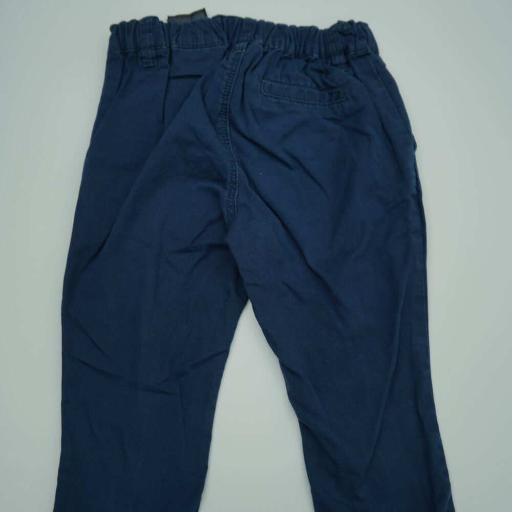 H&M Navy Blue Cotton Trouser - Image 2