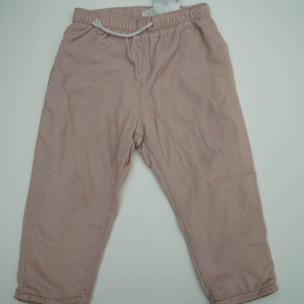 H&M Pink Corduroy Cotton Trouser