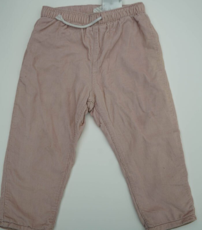 H&M Pink Corduroy Cotton Trouser