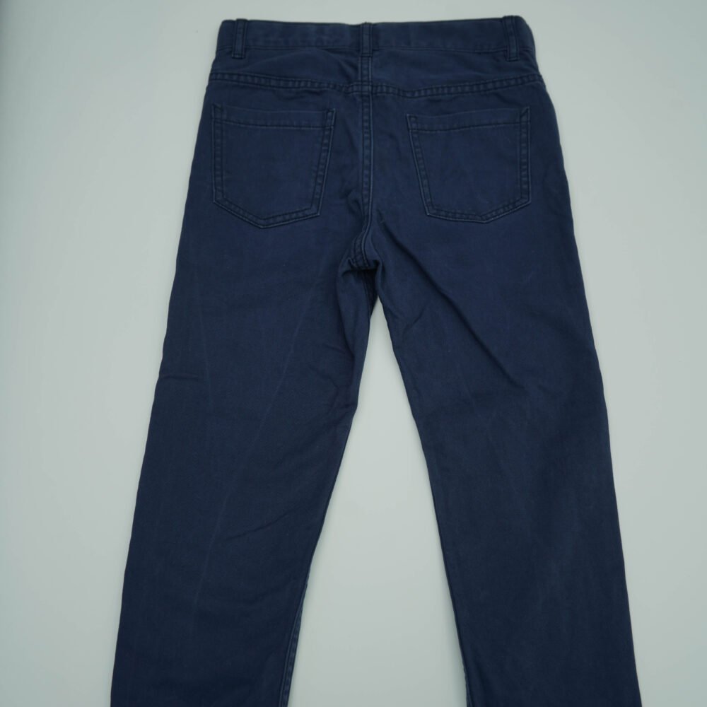 H&M Navy Blue Cotton Trouser - Image 2