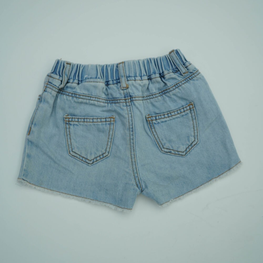 ZARA Blue Denim Shorts - Image 2
