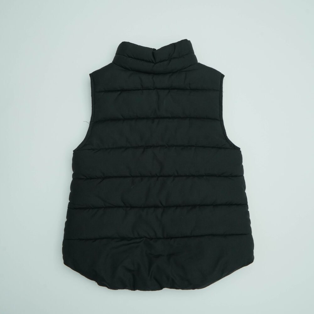 The Children’s Place Black Cut Sleeves Padded Jacket - Image 2