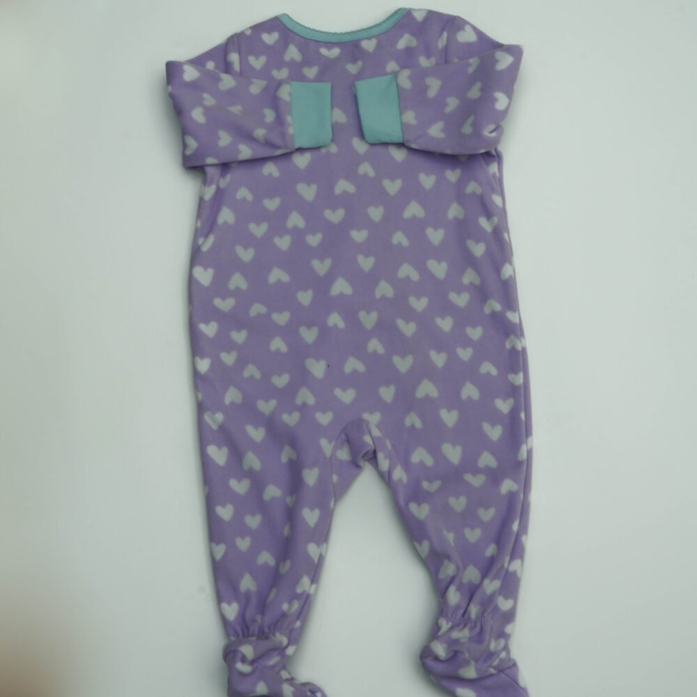 Carter’s Purple Fleece Romper - Image 2