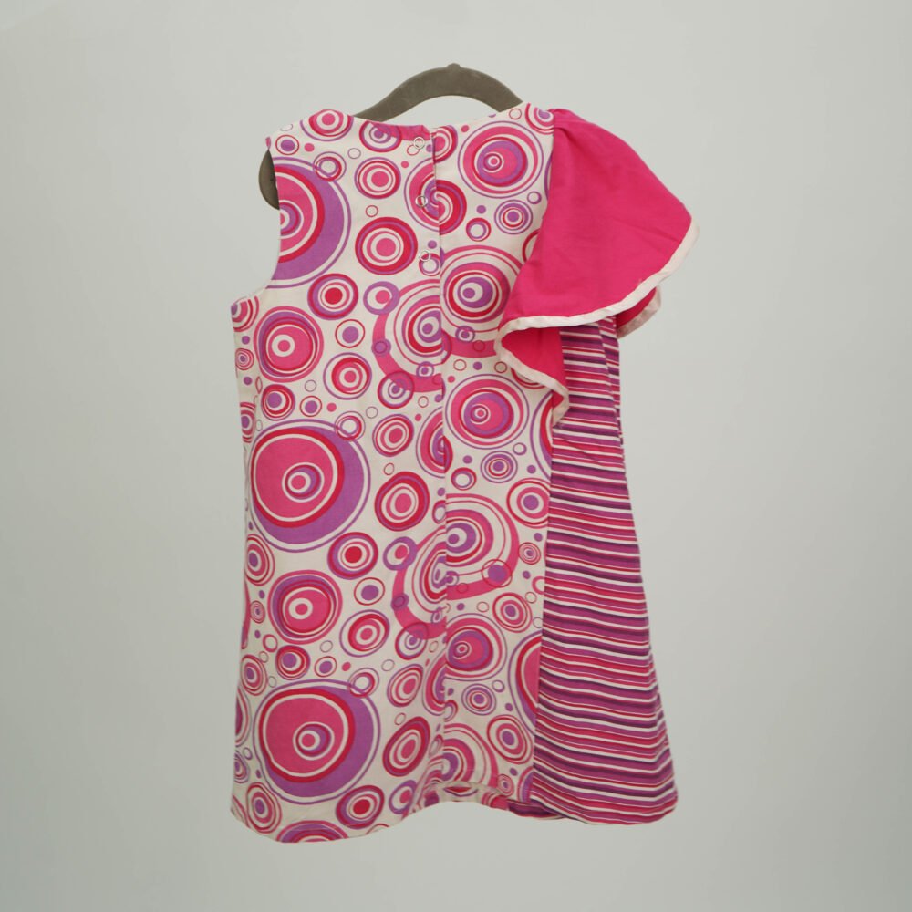 One Friday Pink Abstract Printed Sleeveless Dress - Image 2