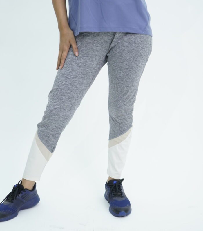 HRX Grey And Off White Dri-Fit Skinny Tights