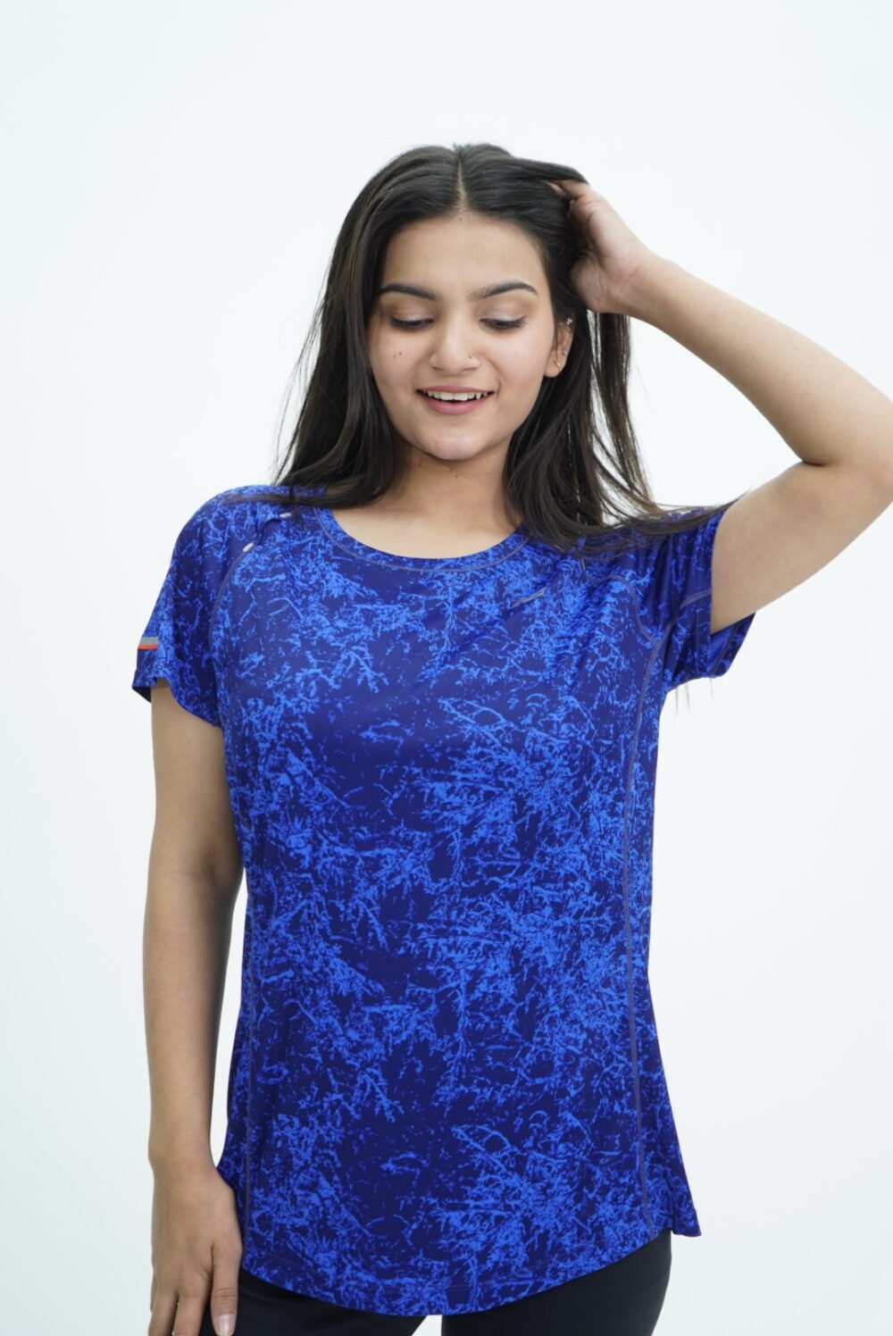 New Balance Blue Printed Dri-Fit T-Shirt