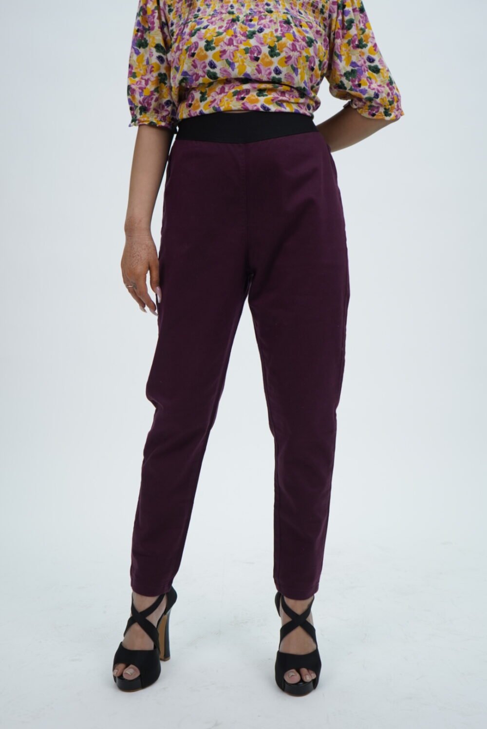 M&S Plum High Waist Jeggings