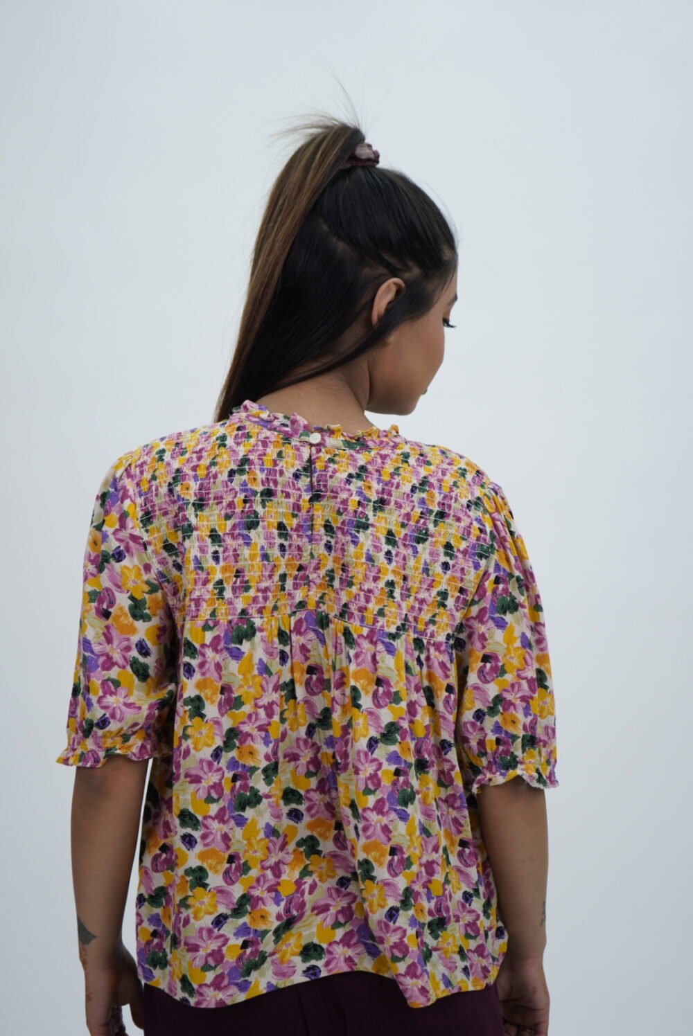 Only floral Print Flair Short Top - Image 2