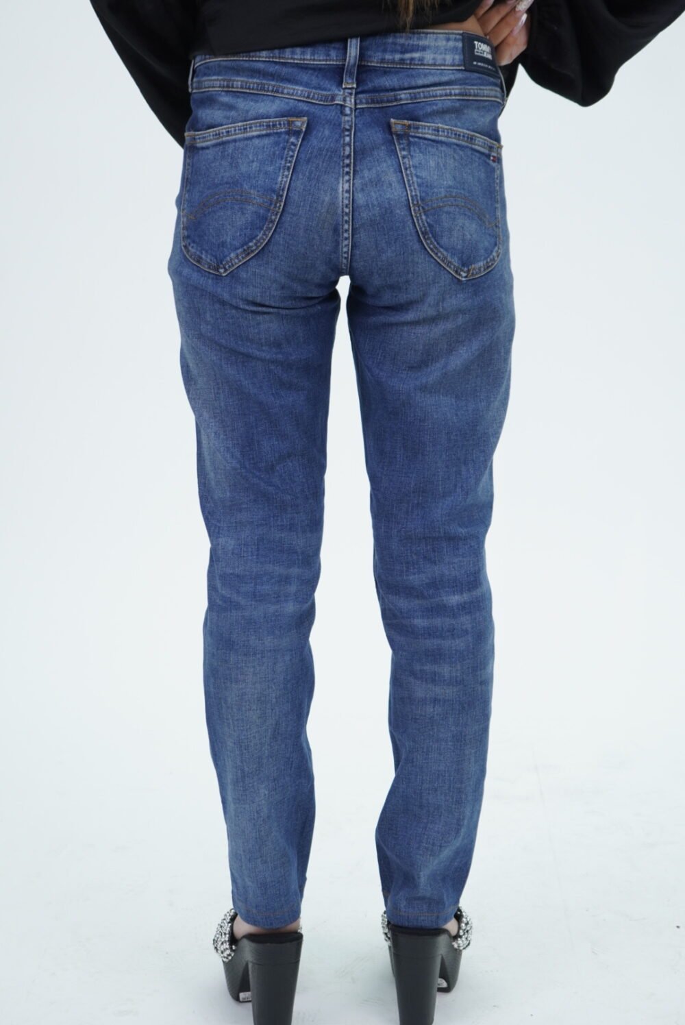 Tommy Hilfiger Blue Low Rise Skinny Denim Jeans - Image 2