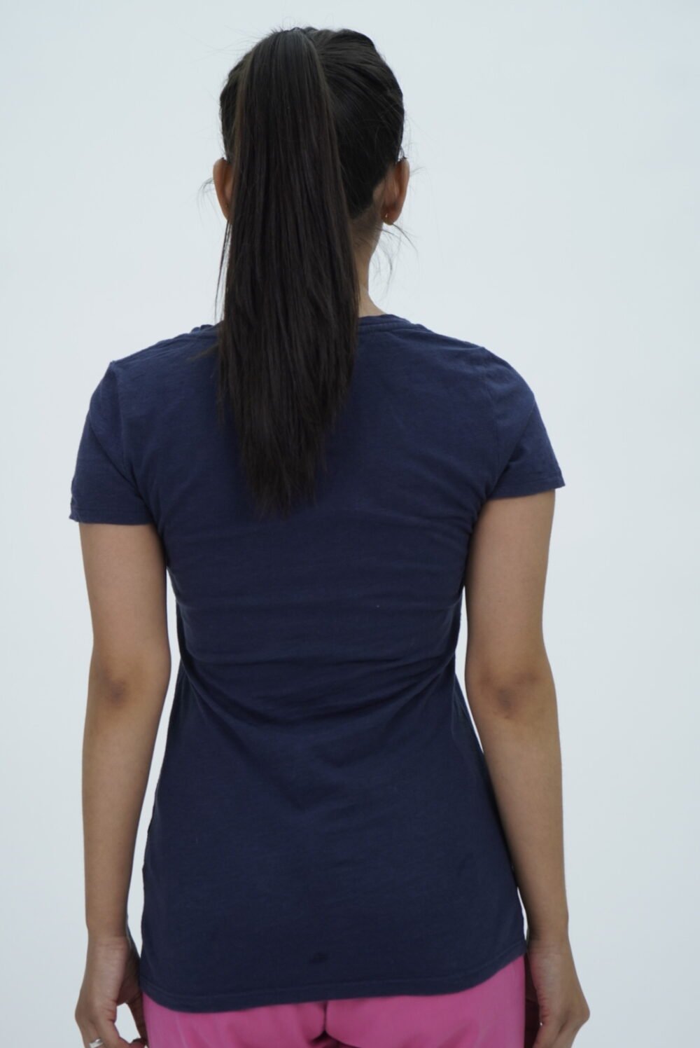 Tommy Hilfiger Navy Blue V Neck T-Shirt - Image 2