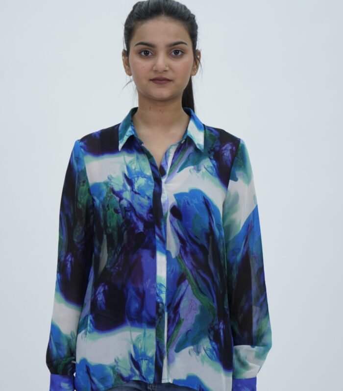 Vero Moda Printed Button Down Shirt