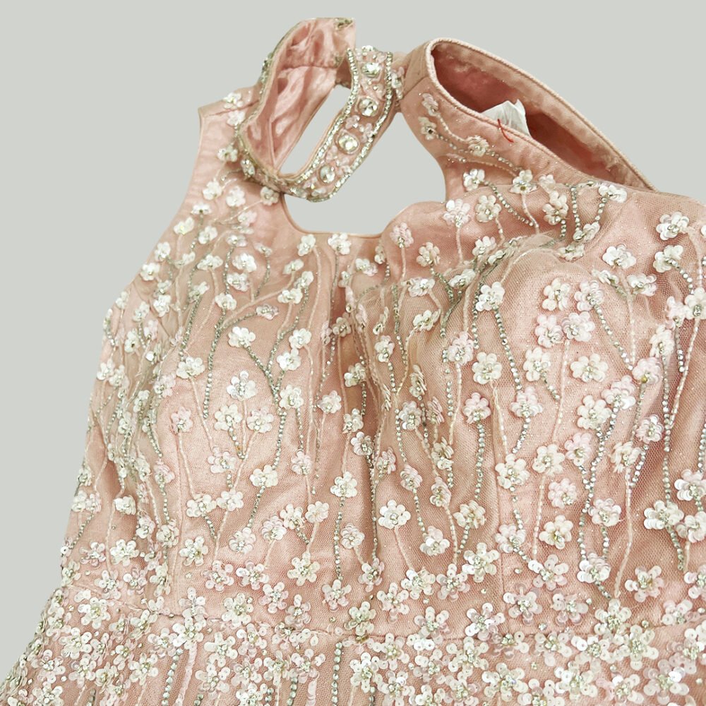 Pink Net Gown - Image 5